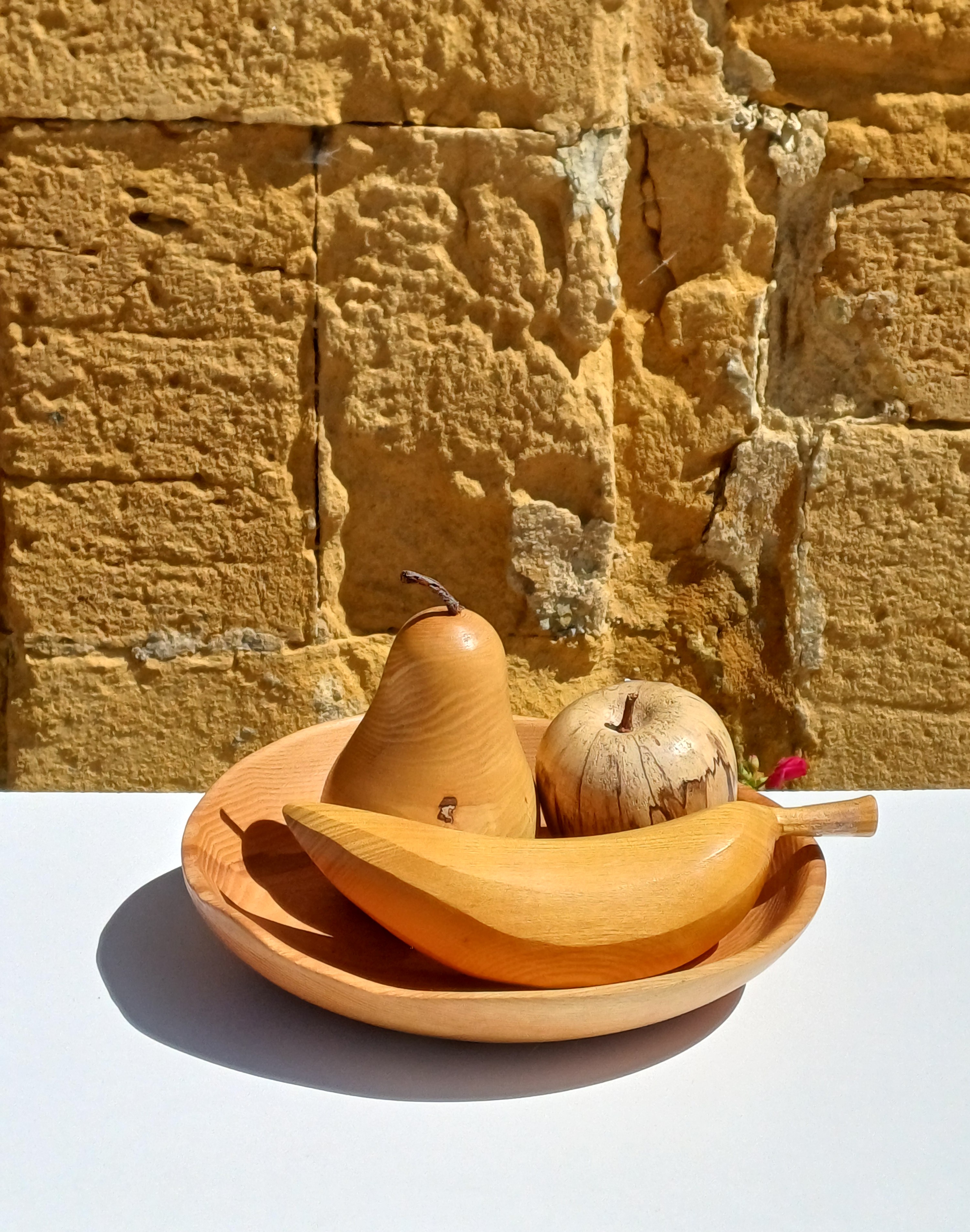 Banane décorative en bois